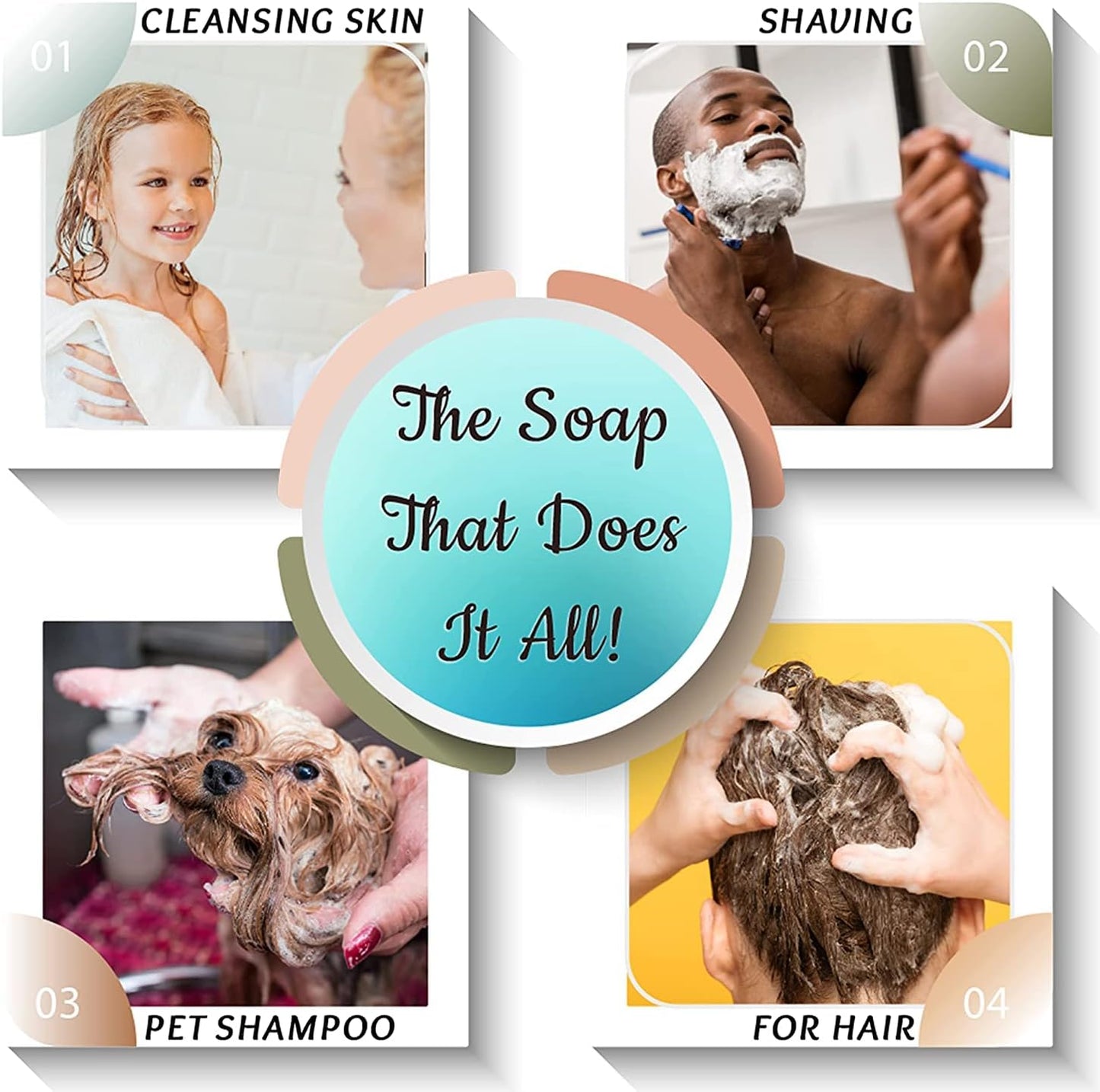 5 Bar Bag - All White Fragrance Free Bars